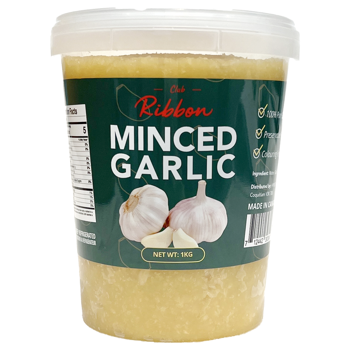 Club Ribbon Minced Garlic 1 KG – Market Ribbon
